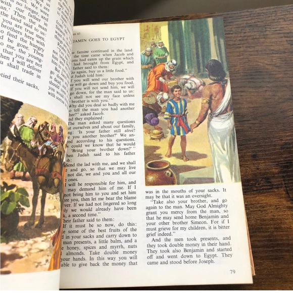 The Childrens Bible Vintage 1962 Golden Press Hardcover Illustrated Stories - Picture 4 of 11